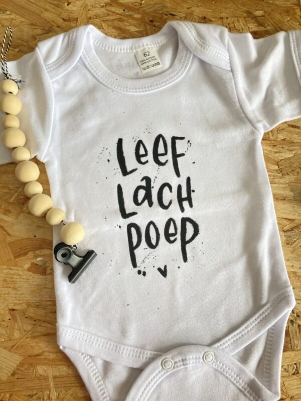 Romper Leef Lach Poep 5st per maat