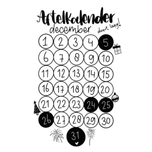 Pinkie-aftelkalender-december