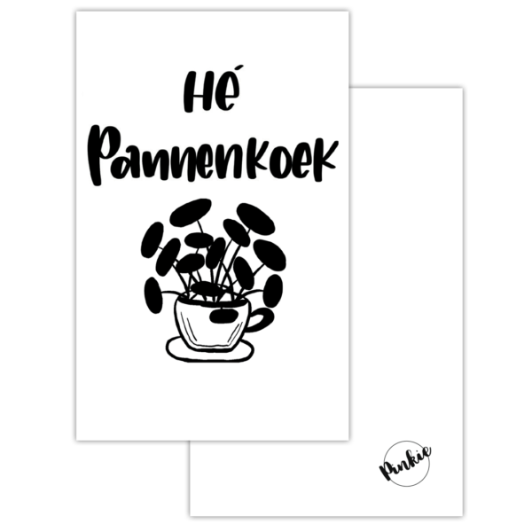 Pinkie-minikaart-pannenkoek