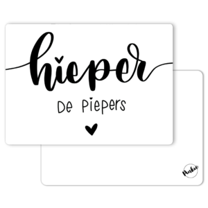 Pinkie-kaart-hieperdepiepers