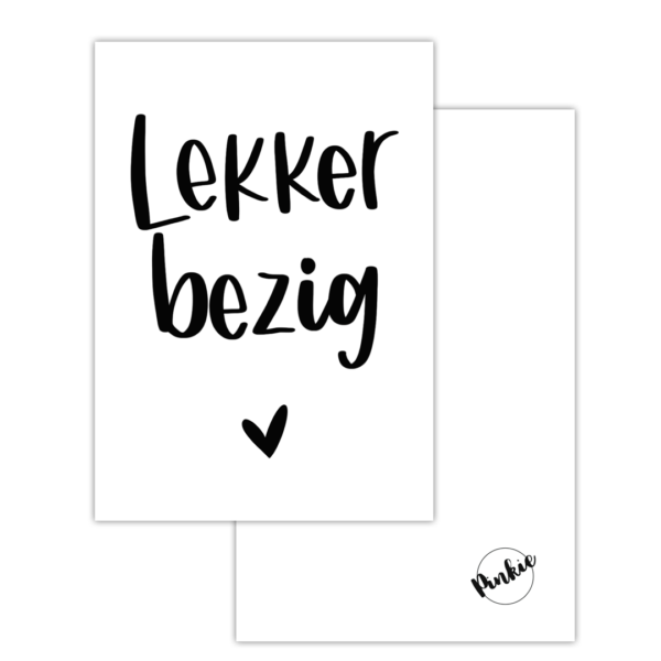 Minikaart lekker bezig