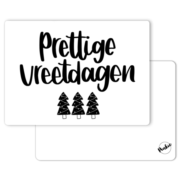 Kaart prettige vreetdagen